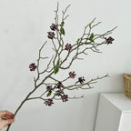 Branche de fruits secs en plastique, 12 fleurs, 80 cm, décoration intérieure et extérieure