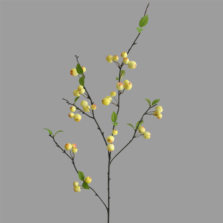 Fausse branche de pommes décoratives, 36 fruits, 105 cm, tissu soie artificielle, décoration intérieure élégante