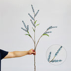 Branche artificielle sel et poivre, 110 cm, décoration intérieure élégante, mariage et événements