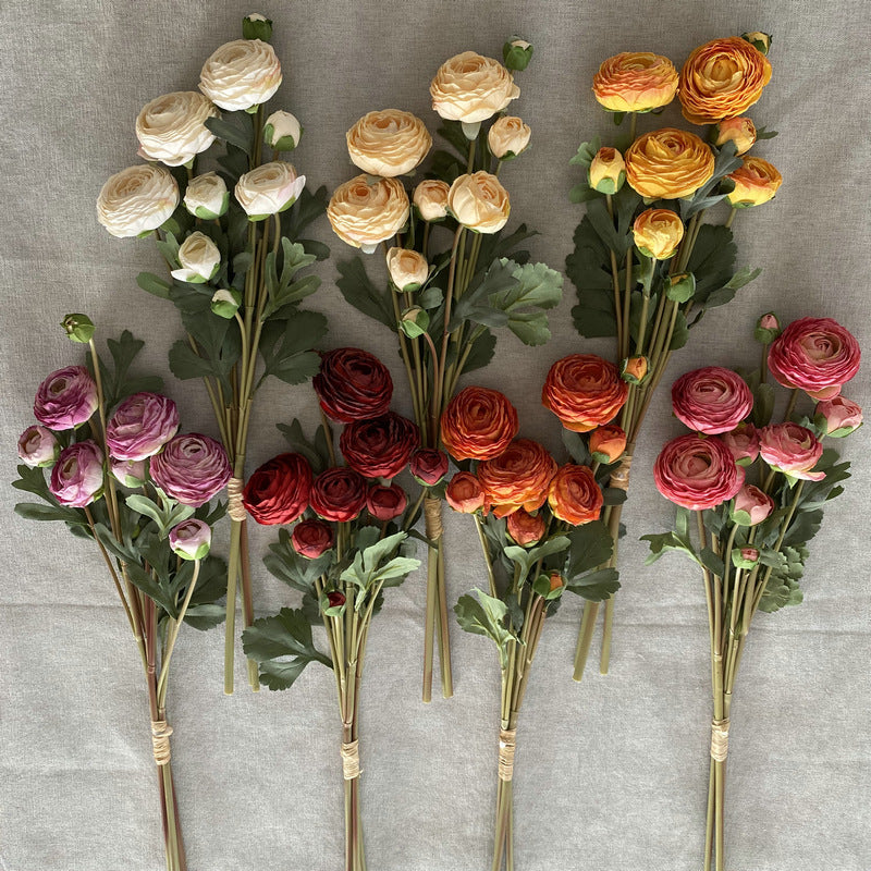 Bouquet de 9 têtes de Lotus en soie artificielle, 55 cm, décoration intérieure, mariage, événements