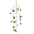 Lierre artificiel avec baies de framboises, 97 cm, décoration murale ou d'intérieur