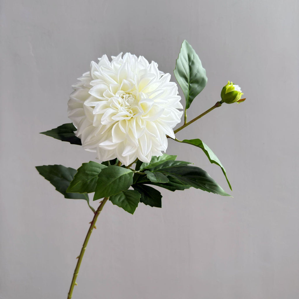 Fleurs artificielles Dahlias et Marguerites, 66 cm, tissu soyeux, décoration intérieure, chic et élégant