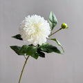 Fleurs artificielles Dahlias et Marguerites, 66 cm, tissu soyeux, décoration intérieure, chic et élégant
