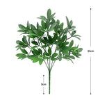 Bouquet de feuilles de Pachira en plastique, 33 cm, décoration intérieure et extérieure