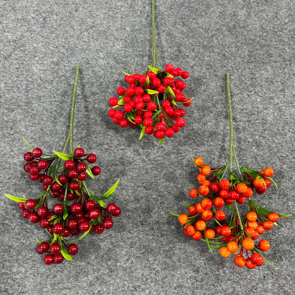 Branche de Baies Artificielles, Décoration de Noël, 35 cm, Plastique, Élégance Rétro, Pour Intérieur, Mariage, Bureau, Café