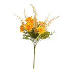 Bouquet de fleurs artificielles rétro automnal, 36 cm - Marguerites et blé, décoration de mariage et maison