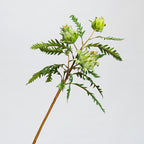 Tige unique de plante artificielle tropicale, Cynara scolymus (Artichaut), 100 cm, décoration intérieure élégante
