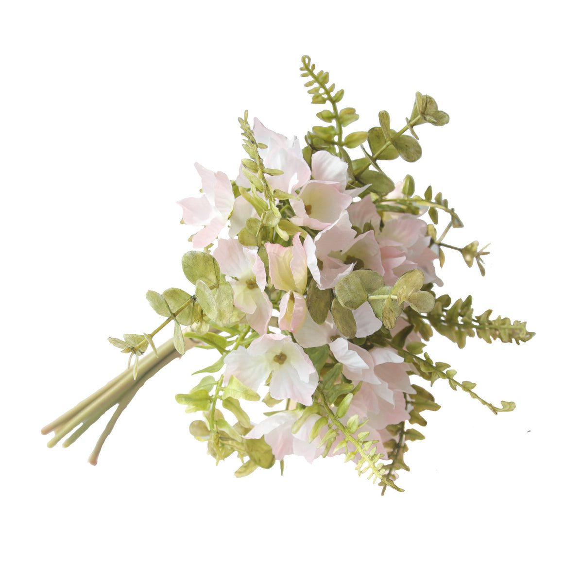 Bouquet de fleurs artificielles élégant, hortensia et eucalyptus, 33 cm, décoration intérieure, mariage, cadeau