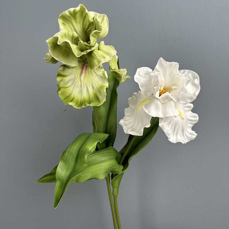 Fleur artificielle Iris en PU, tige unique de 64 cm, décoration élégante pour mariage, maison et extérieur