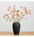 Branche de baies artificielles, 9 baies rouges et houx, décoration intérieure élégante, 70 cm