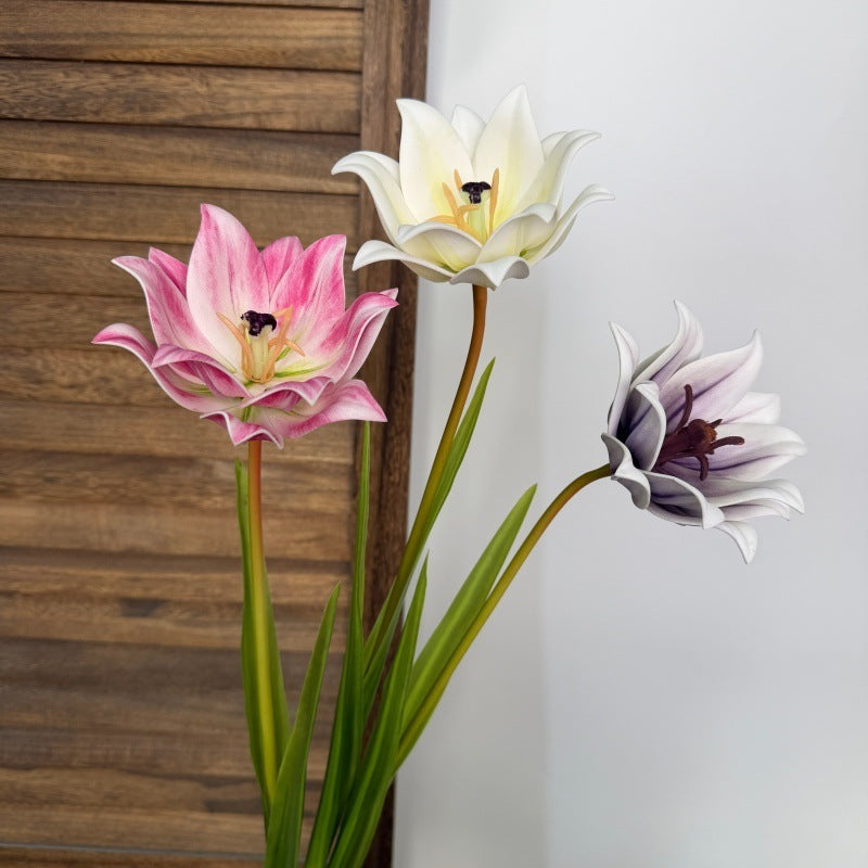 Fleur artificielle de colombine, tige unique de 70 cm, décoration élégante pour mariage et intérieur