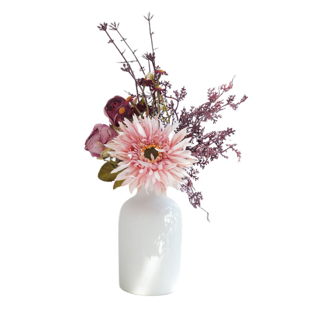 Bouquet de Pivoines en Soie Artificielle, 32 cm, 3 Fleurs, Décoration Intérieure