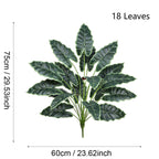 Plante Artificielle Alocasia, Décoration d'Intérieur et d'Extérieur, 60 cm, Style Scandinave