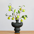 Branche décorative en mousse avec poires en faux fruits, 98 cm, décoration d'intérieur élégante, pour maison, hôtel ou mariage