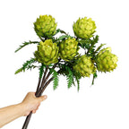 Plante artificielle ananas, tige unique 40 cm, décoration intérieure style provençal