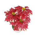 Fleur artificielle Poinsettia, 52 cm, idéale pour Noël, mariages et décoration intérieure