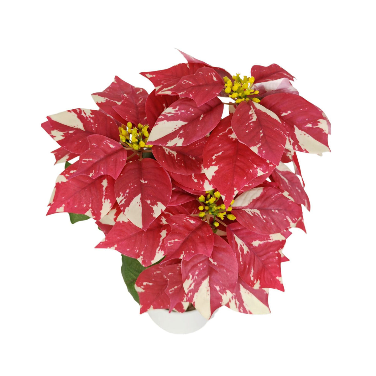 Fleur artificielle Poinsettia, 52 cm, idéale pour Noël, mariages et décoration intérieure