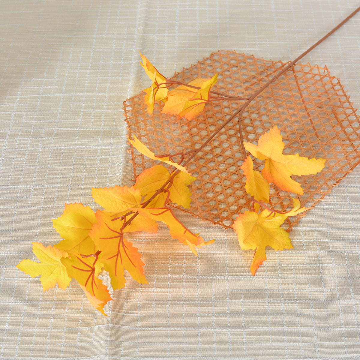 Feuille d'érable artificielle, 70 cm, décoration intérieure élégante pour Noël, mariage et boutique