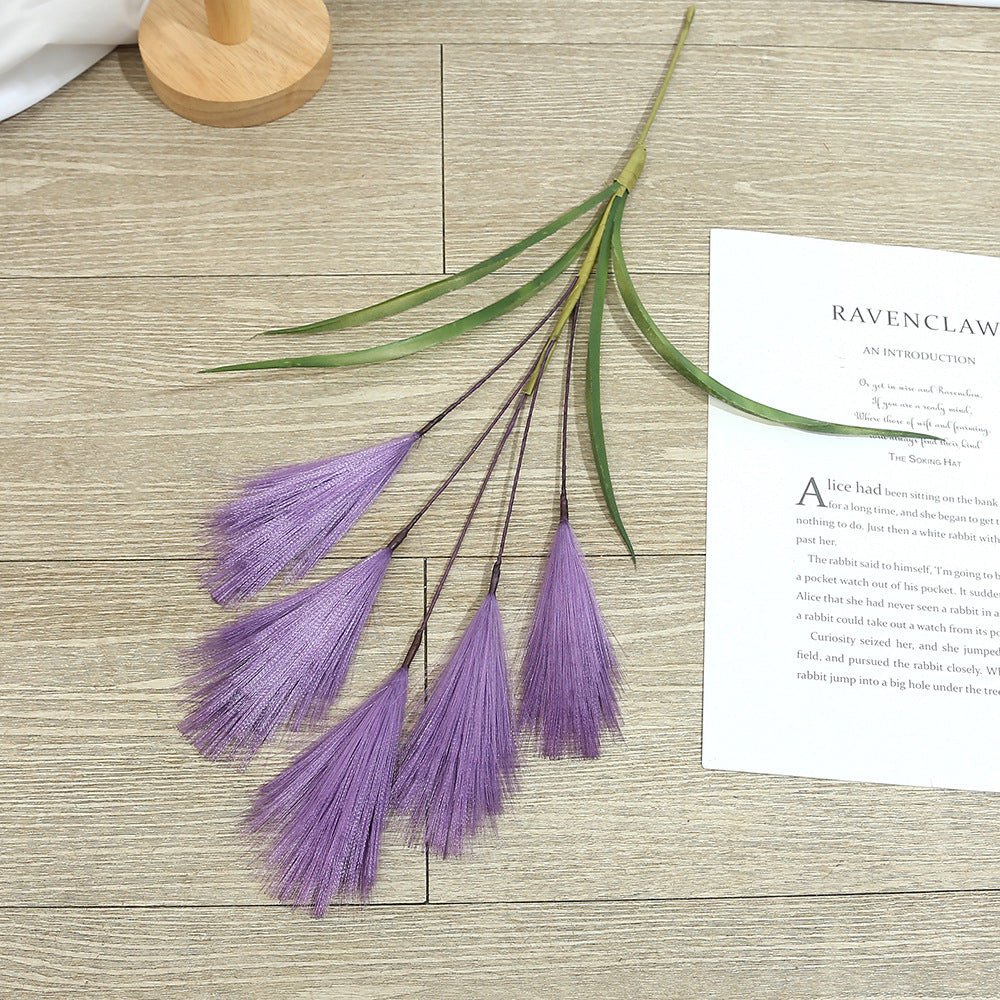 Tige artificielle Pampas 50 cm, décoration élégante pour mariage, maison, extérieur, couleur naturelle
