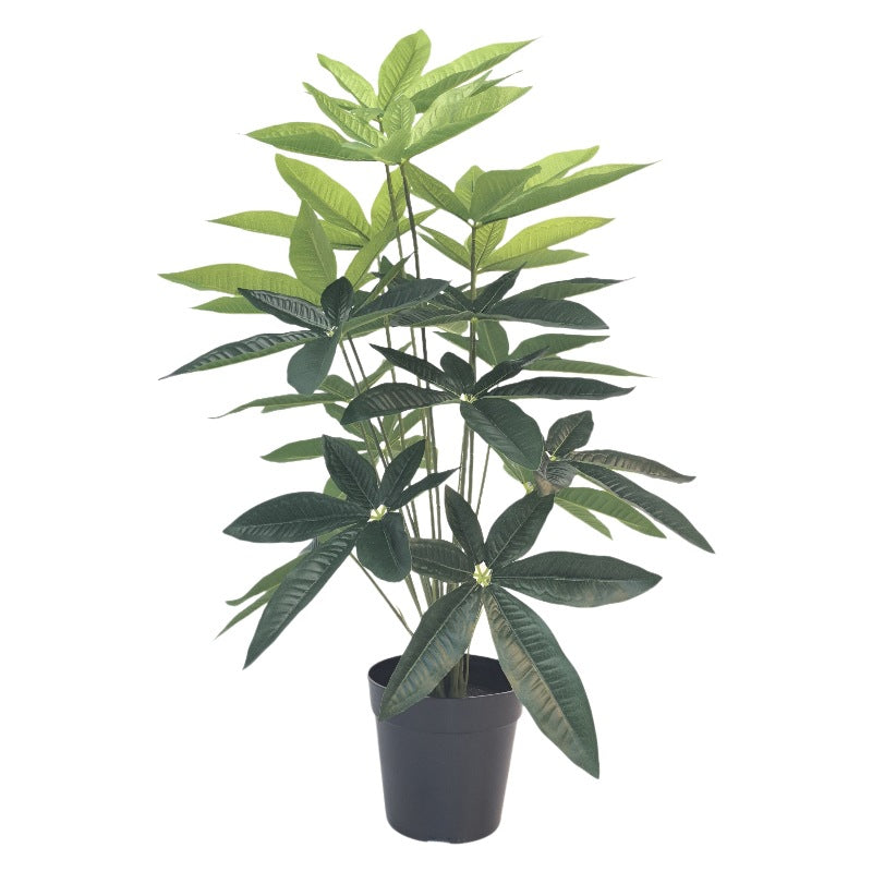 Plante Artificielle Feuille de Chance, 77 cm, Décor Moderne pour Intérieur