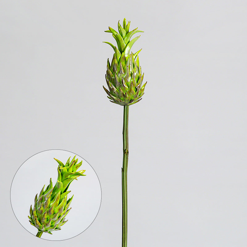 Plante artificielle tropicale, tête d'ananas, tige courte de 30 cm, décor élégant pour maison, mariage ou commerce