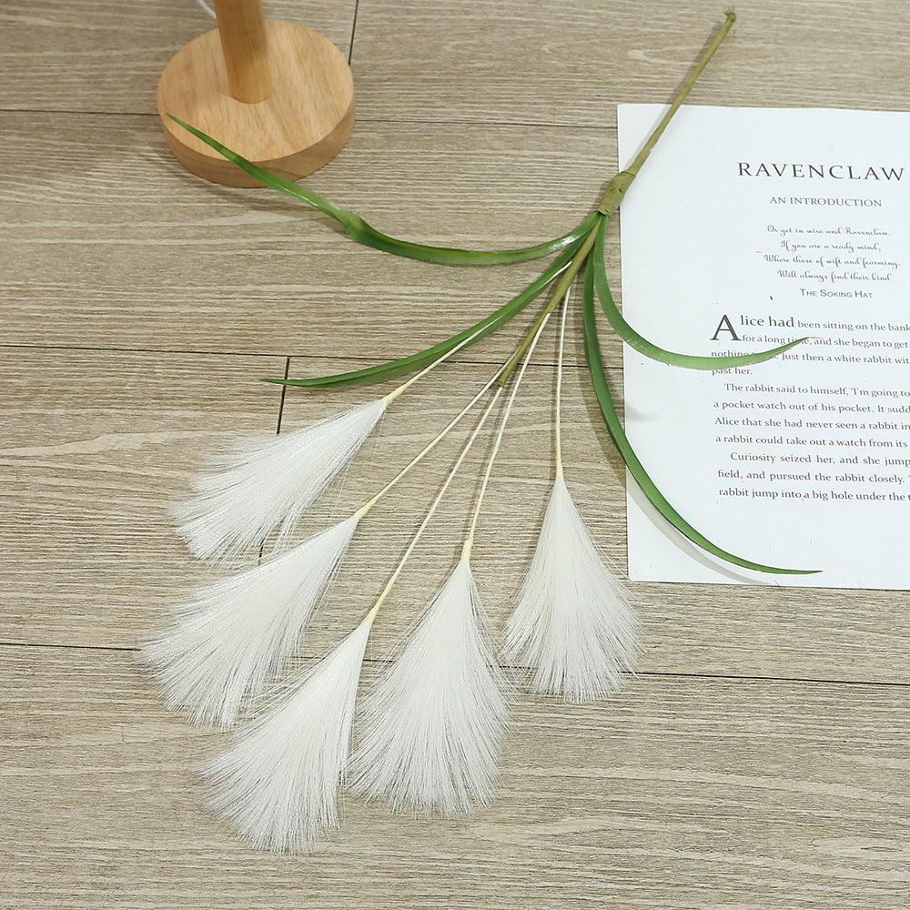 Tige artificielle Pampas 50 cm, décoration élégante pour mariage, maison, extérieur, couleur naturelle