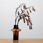 Décoration rustique en mousse, branche de fruits de calebasse suspendue, 76 cm, idéale pour intérieur et vitrines