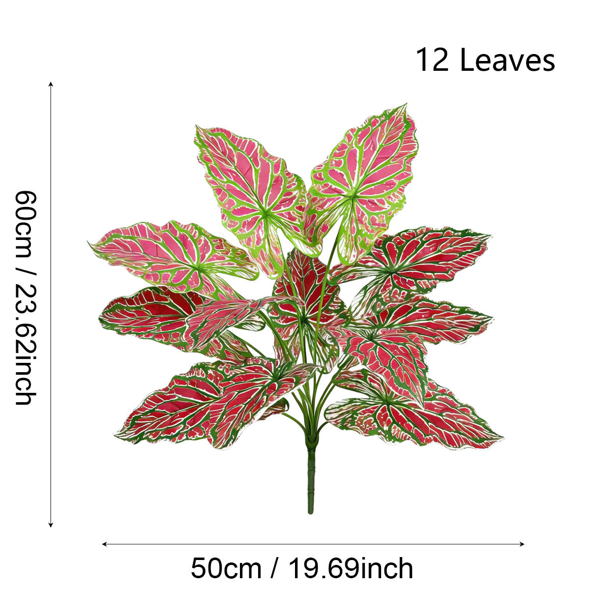 Plante artificielle Alocasia (faux bambou chanceux), 60 cm, décoration intérieure style nordique, pour mariage, bureau et hôtels