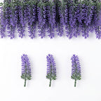 50 tiges de lavande artificielle blanche poudrée, 10 cm, décoration polyvalente pour mariage, maison et extérieur