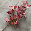 Feuille de Noisetier Artificielle, Tige Unique, 65 Feuilles, 100 cm, Velours, Décoration Élégante pour Mariage et Intérieur