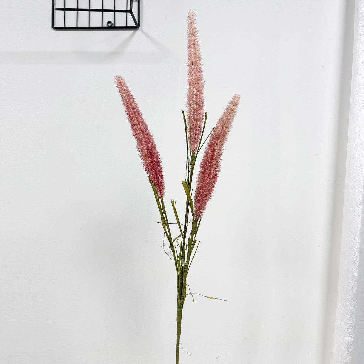 3 tiges de fleurs artificielles roseaux et queue de renard, décoration intérieure champêtre, 90 cm, style rétro français