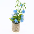 Mini Muguet en Pot, Plante Artificielle pour Décor d'Intérieur, 10 cm, Style Champêtre