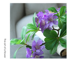 Fleur artificielle Pittosporum, tige unique avec 15 fleurs, 78 cm, tissu soyeux, décoration intérieure