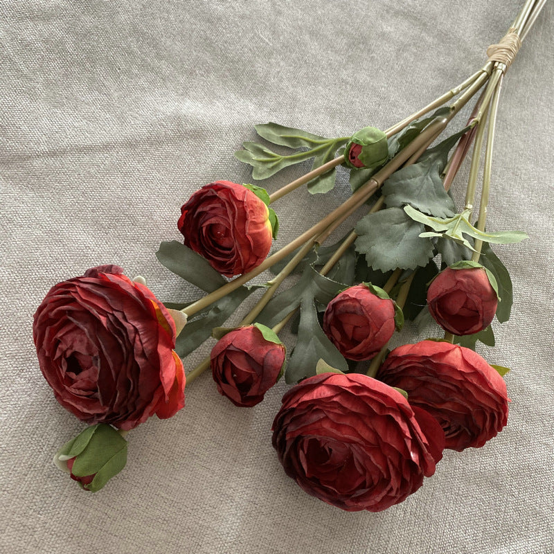 Bouquet de 9 têtes de Lotus en soie artificielle, 55 cm, décoration intérieure, mariage, événements