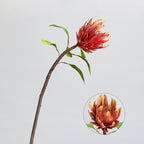 Fleur artificielle haut de gamme Protéa royale d'Afrique du Sud, tige unique de 63 cm, décoration intérieure et mariage