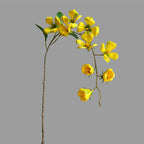 Branche de fleurs de cornouiller artificielles en soie, 85 cm, décoration élégante pour maison, mariage ou boutique, 9 fleurs par tige