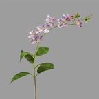 Fleur artificielle Jasmin de Madagascar, tige unique avec 9 fleurs, 80 cm, tissu soyeux, décoration intérieure