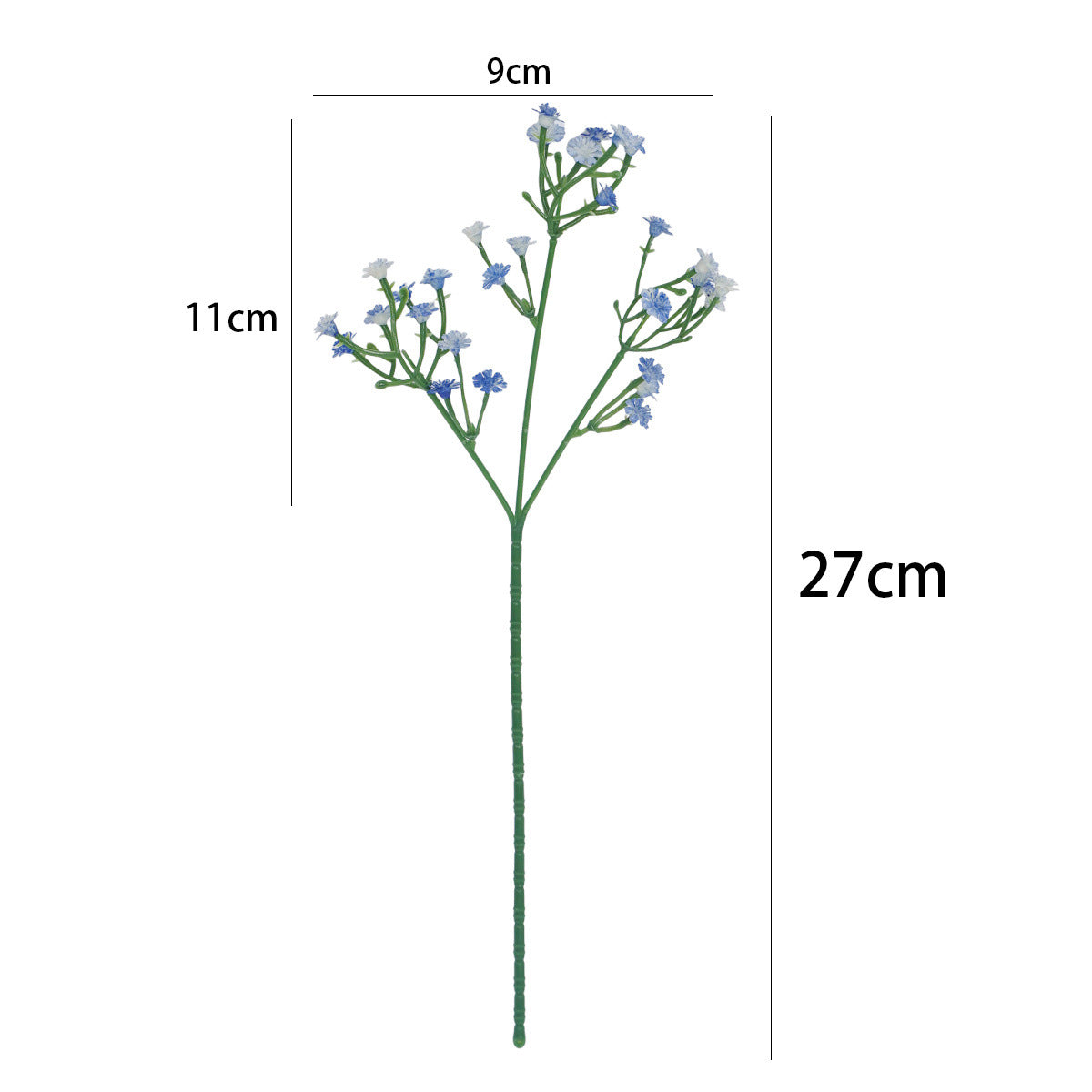 10 tiges de gypsophile artificielle, 27 cm, idéales pour mariages et décoration intérieure