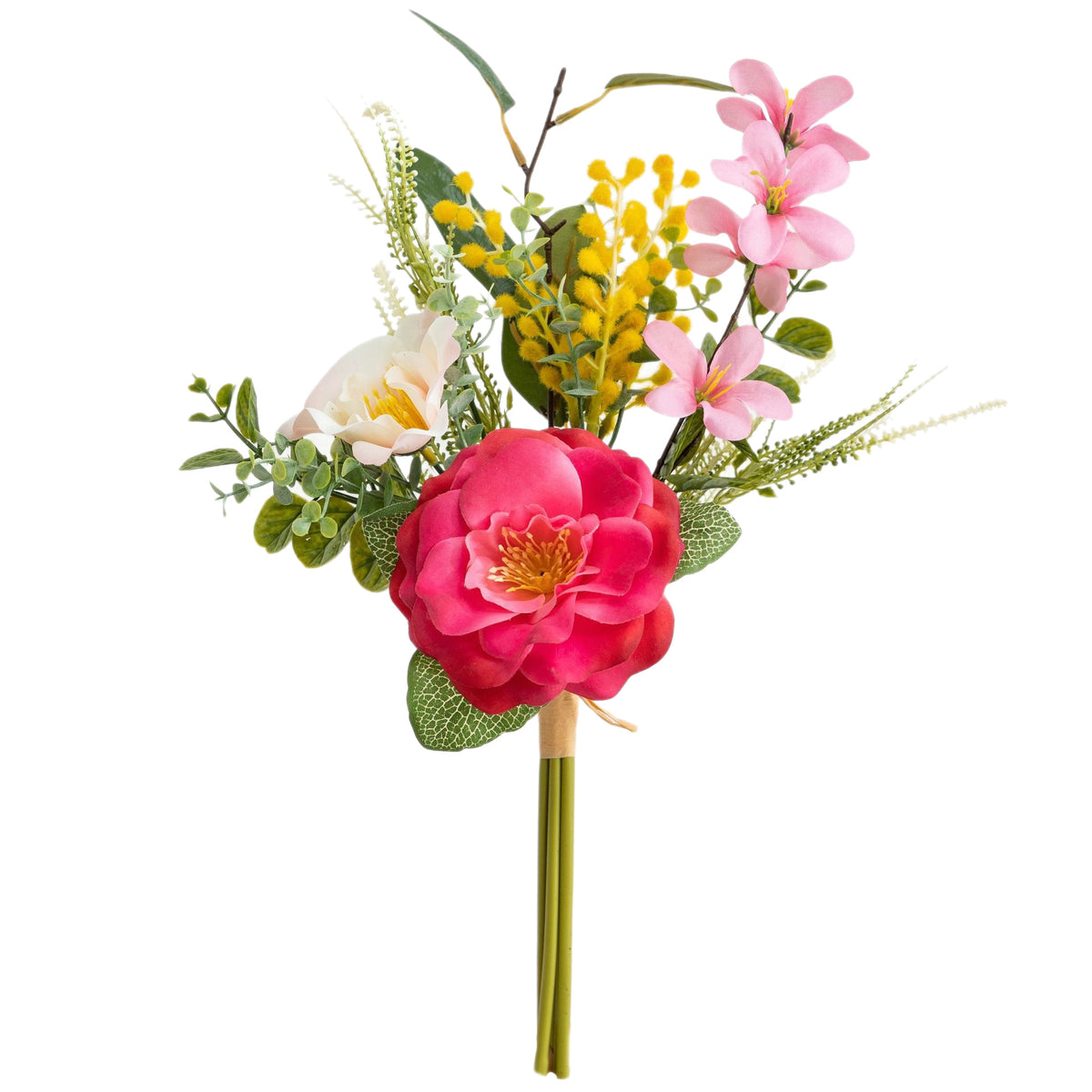 Bouquet de camélias artificiels en soie, 45 cm, décoration intérieure, mariage, événements, ins moderne, élégant