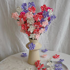 Bouquet de fleurs artificielles en polyester, fleurs de prunier, 30 cm, 10 tiges, décor d'intérieur