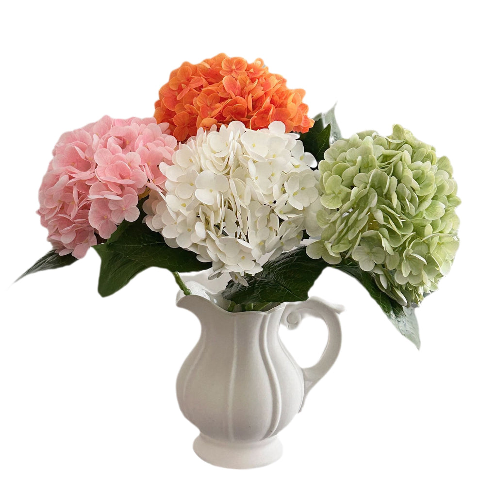 Fleur artificielle d'hortensia, tige unique avec 176 fleurs, 51 cm, tissu polyester, décoration intérieure et extérieure