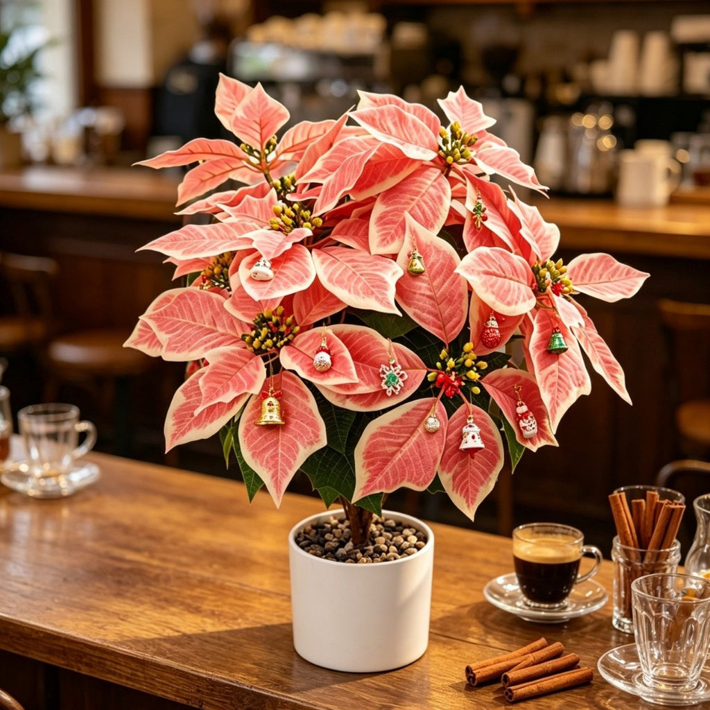 Bouquet de 12 têtes de Poinsettia en tissu soyeux, 58 cm, décoration de Noël, mariage, intérieur