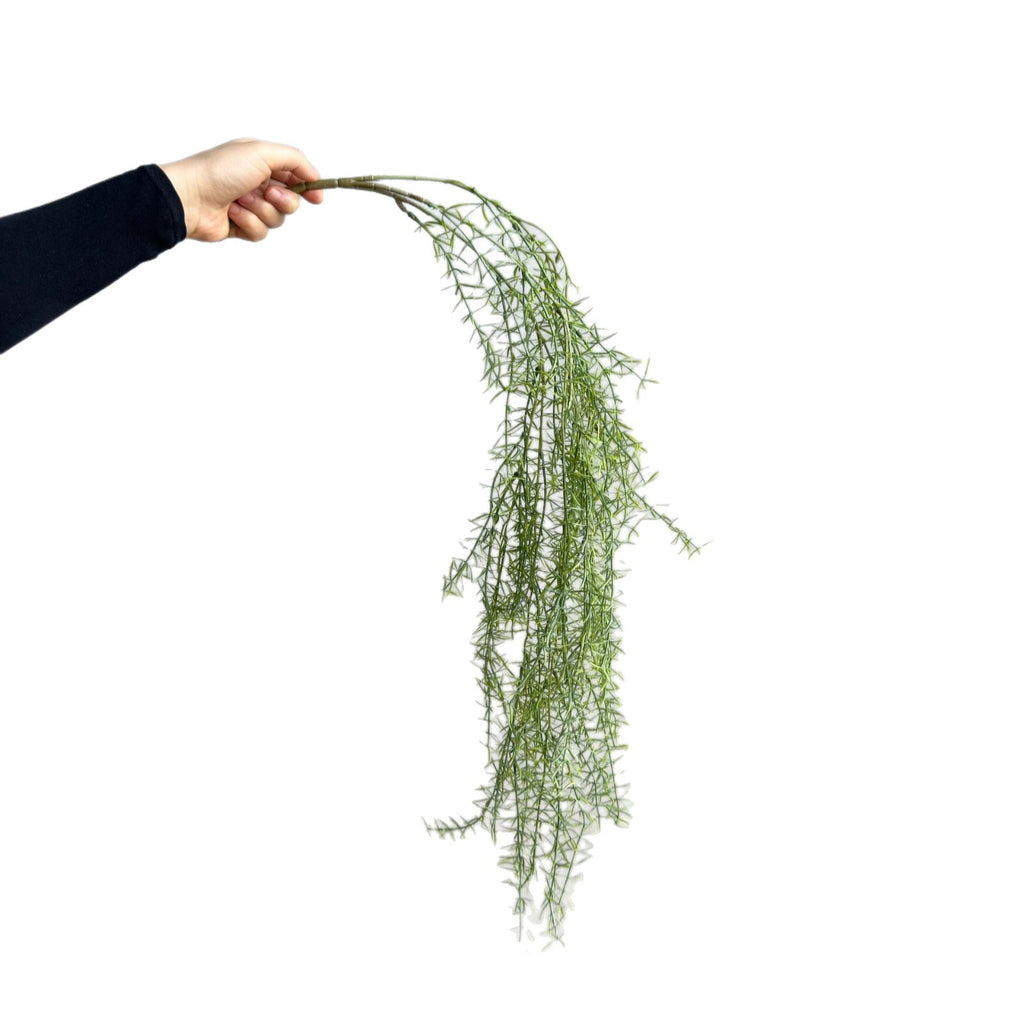 Plante artificielle suspendue Asparagus, décoration murale, 90 cm, style campagne, PE