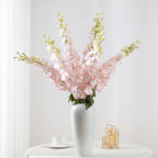 Fleur artificielle Delphinium, 115 cm, style moderne, tissu en polyester, idéal pour mariages et décoration intérieure