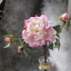 Magnifique pivoine artificielle en soie, bouquet élégant de 62 cm pour mariage, décoration de table et intérieur, style bohème chic