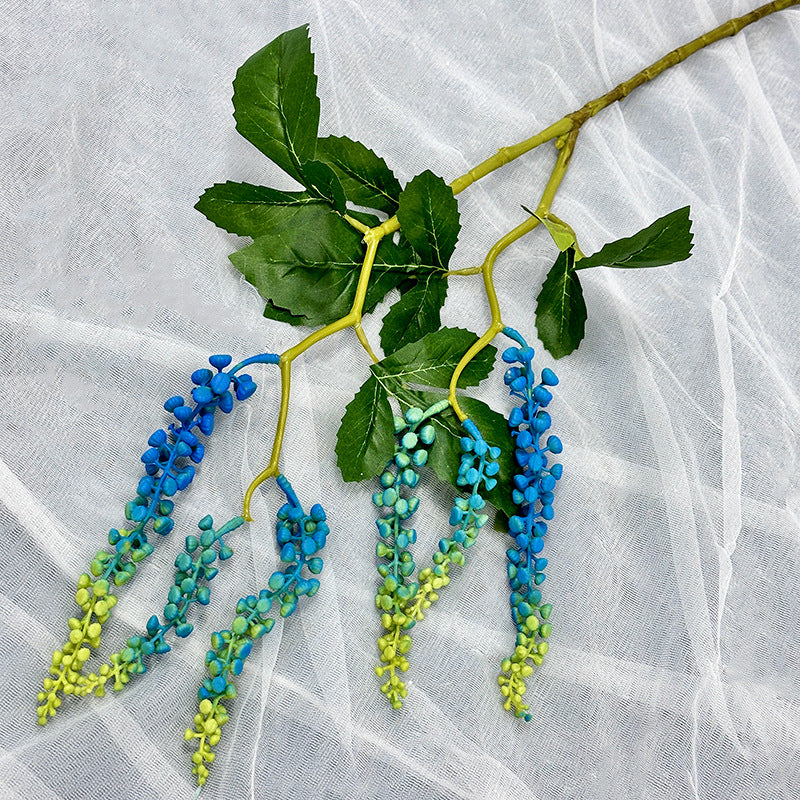 Plante Artificielle en Latex, Tige Unique avec 6 Fruits, 82 cm, Décoration Élégante pour Mariage, Maison ou Espace Commercial