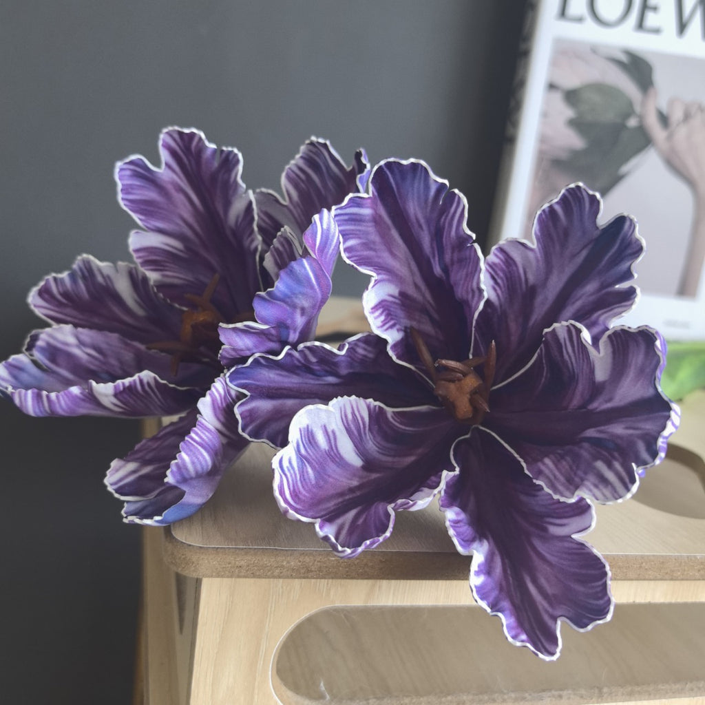 Tulipe artificielle en latex, tige unique, 68 cm, décoration intérieure/extérieure, mariage, événements