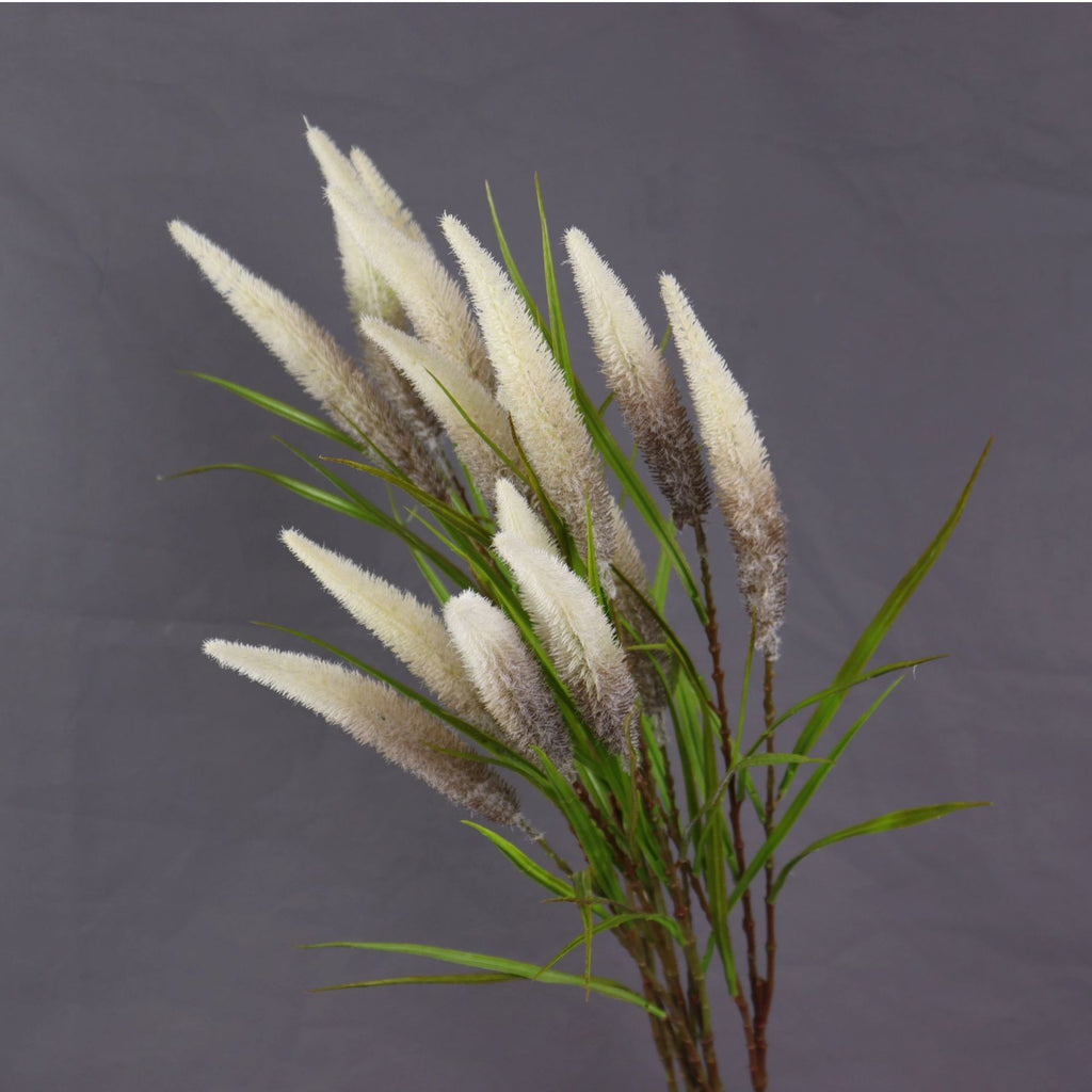 Branche de roseaux artificiels en tissu soyeux, 101 cm, décoration intérieure et extérieure, mariage, événement
