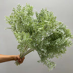 Branche de cinéraire argentée artificielle, 60 cm, décoration intérieure et extérieure