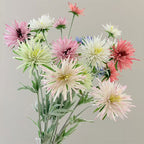 Fleur Artificielle Marguerite en Soie Polyester, Tige Unique avec 3 Fleurs, 73 cm, pour Décoration Intérieure